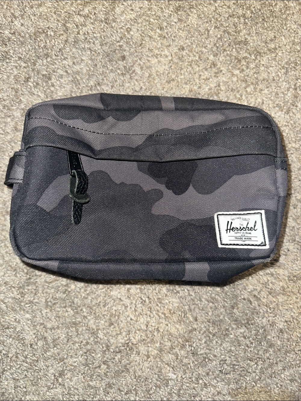Herschel Black Camo Toiletry Pouch